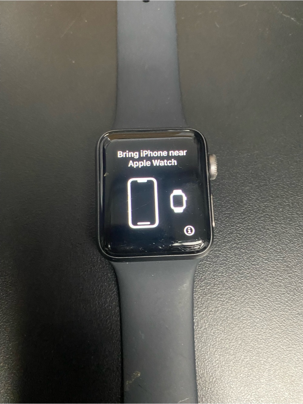 Apple Watch in Black with Black Sport Band